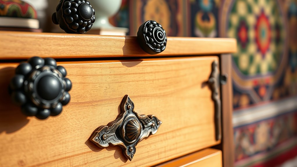 vintage finishes and mixed materials