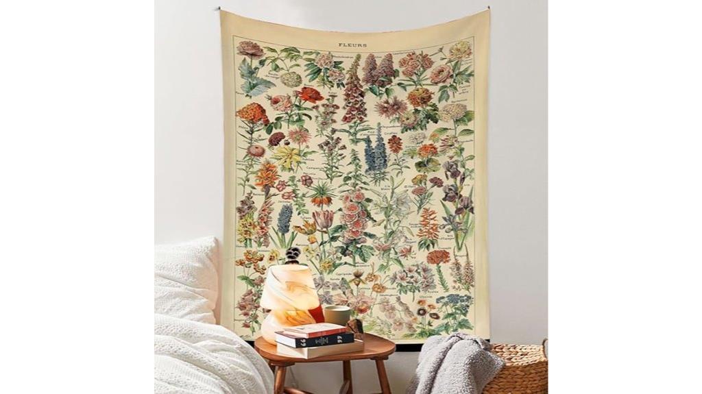 vintage floral wall hanging