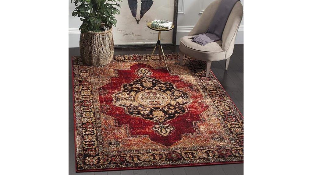 vintage hamadan accent rug