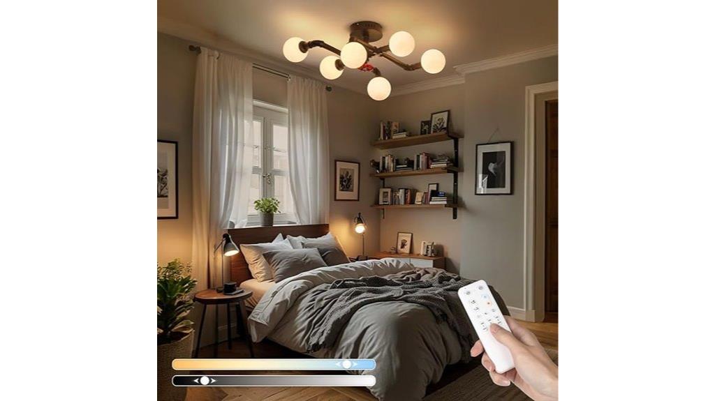 vintage industrial dimmable ceiling light