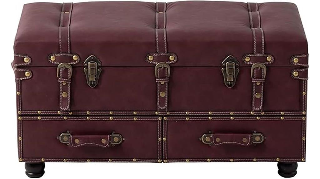 vintage mid century ottoman