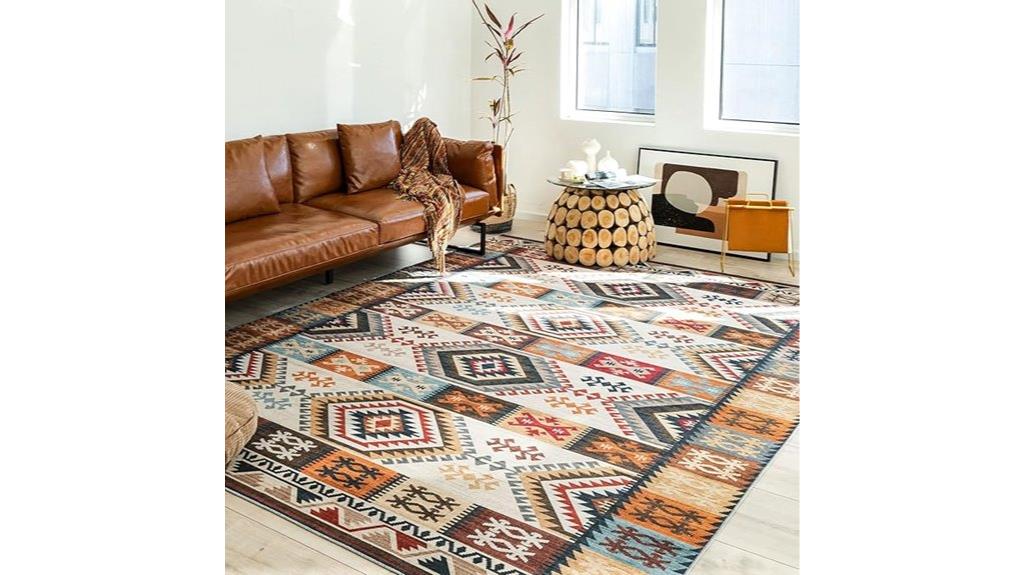 washable boho rug