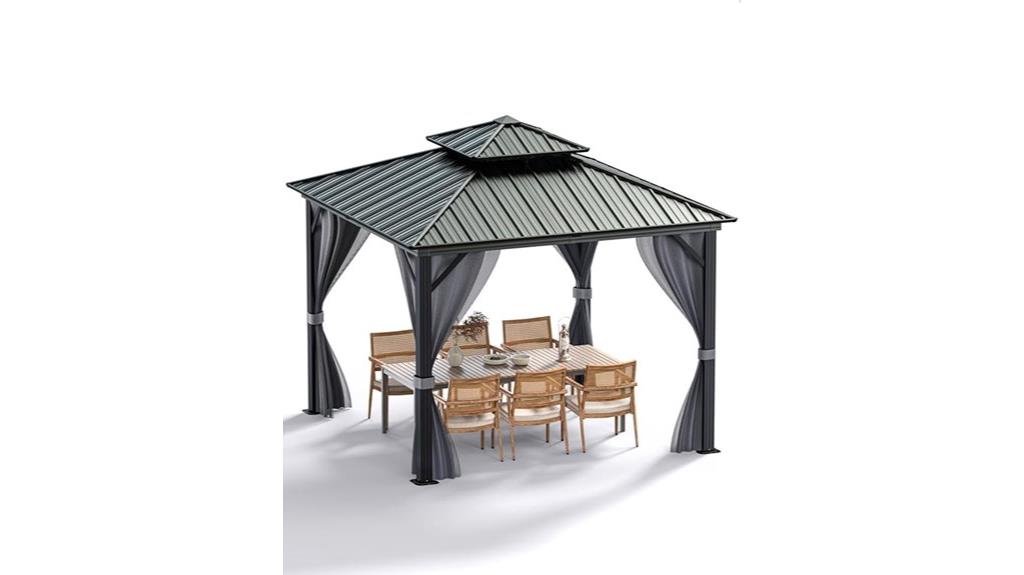 weatherproof 12x12 gazebo