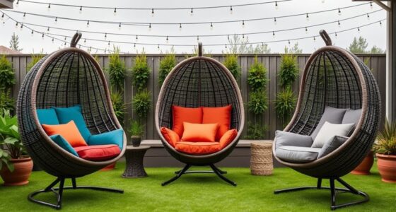 weatherproof durable egg chairs