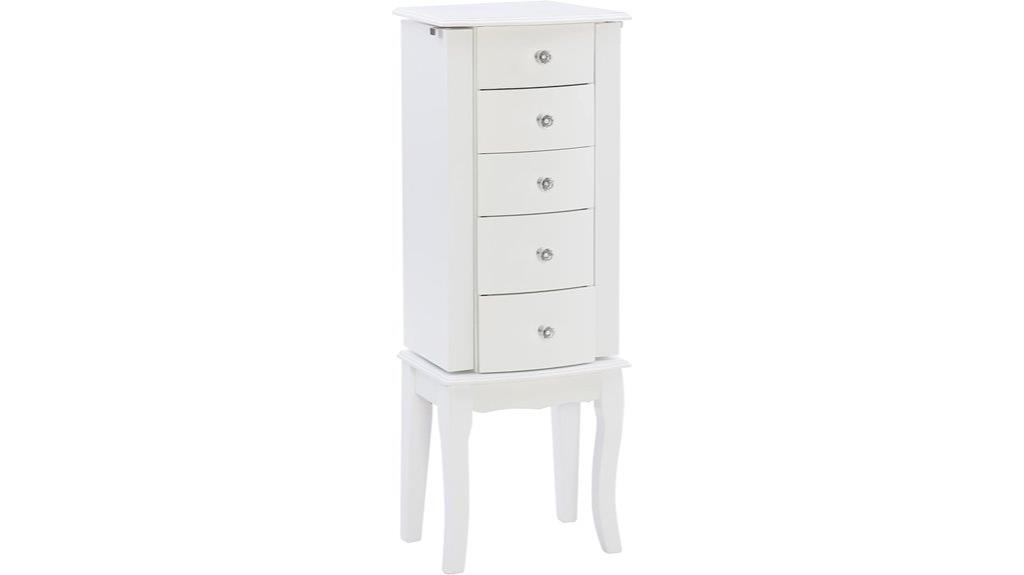 white powell jewelry armoire