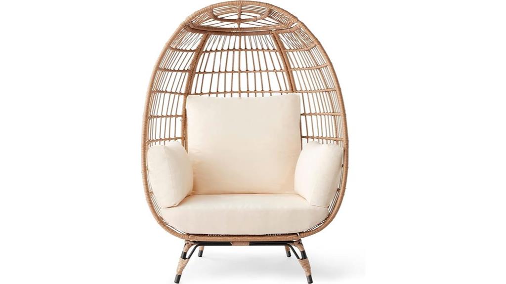 wicker egg chair cushions