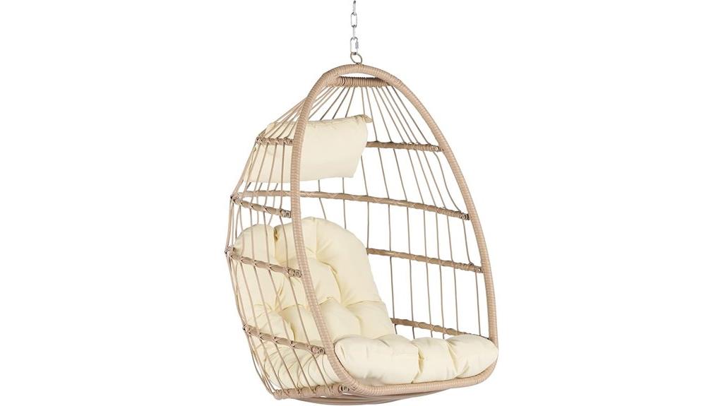 wicker egg chair only