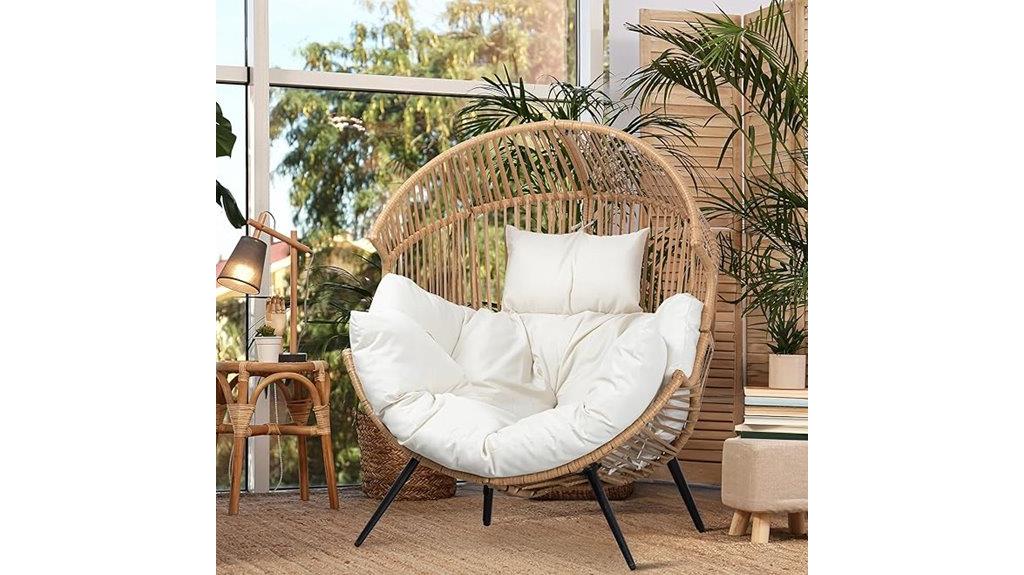 wicker outdoor lounge chair
