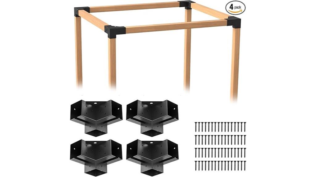 wood beam pergola brackets