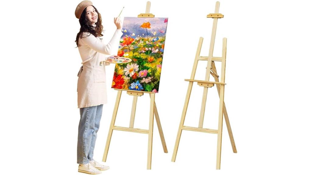 wooden artist s painting easel