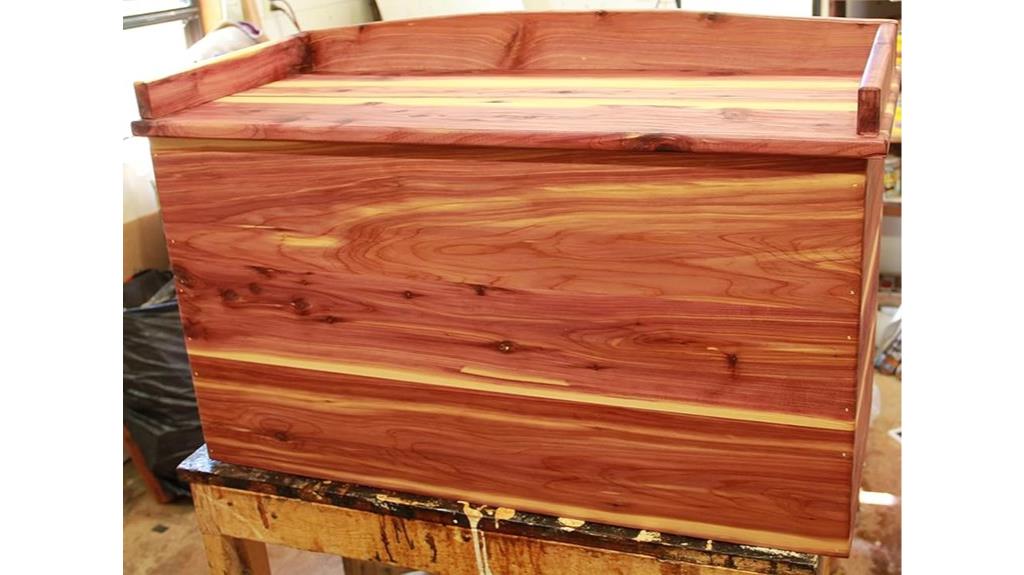 wooden cedar hope chest