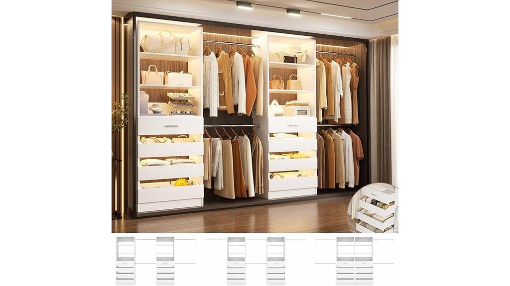 wooden drawers with rods