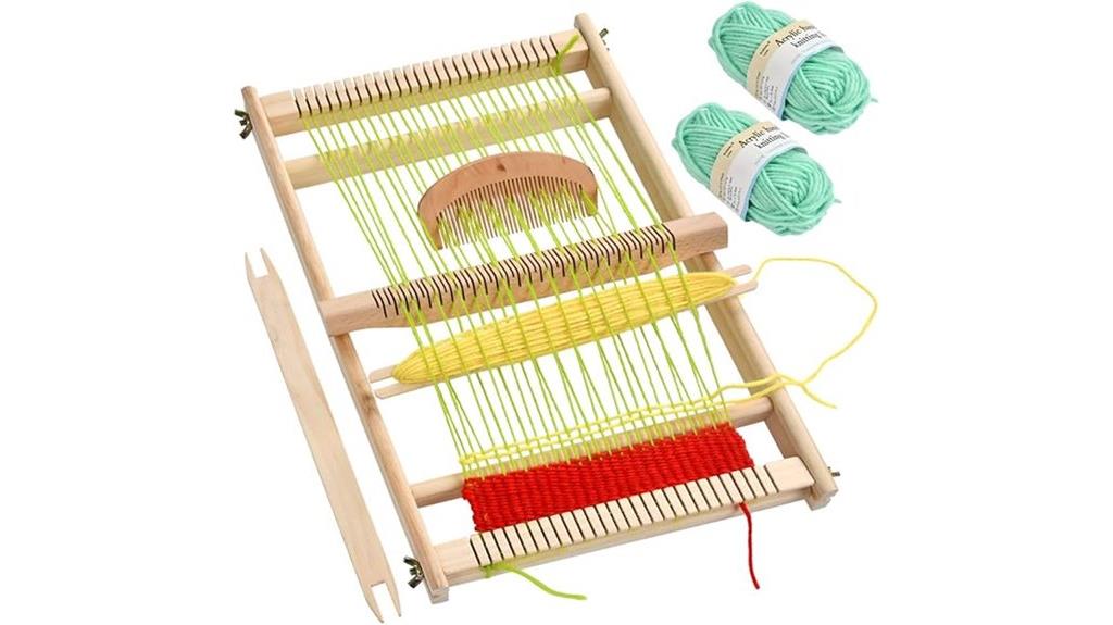 wooden large frame loom