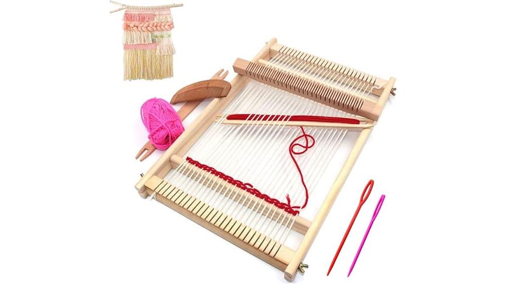 wooden multi craft weaving loom