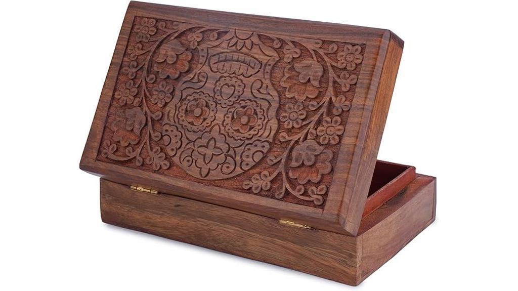 wooden skull treasure chest