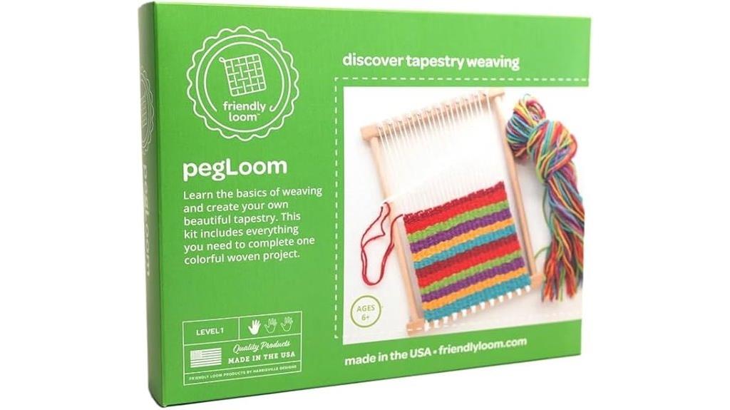 wooden tapestry loom kit