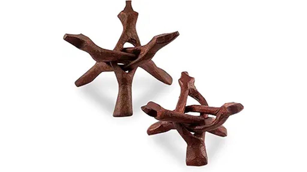wooden tripod decor stand