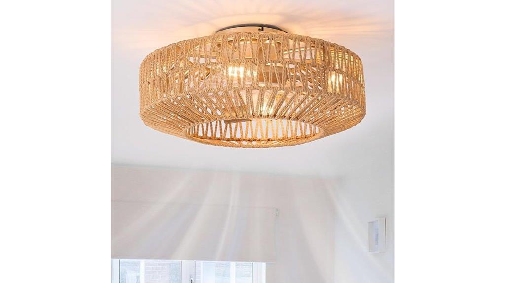 woven cage ceiling fan