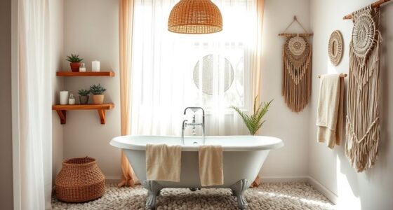 bohemian spa bathroom retreat