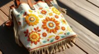 boho embroidered tote bags