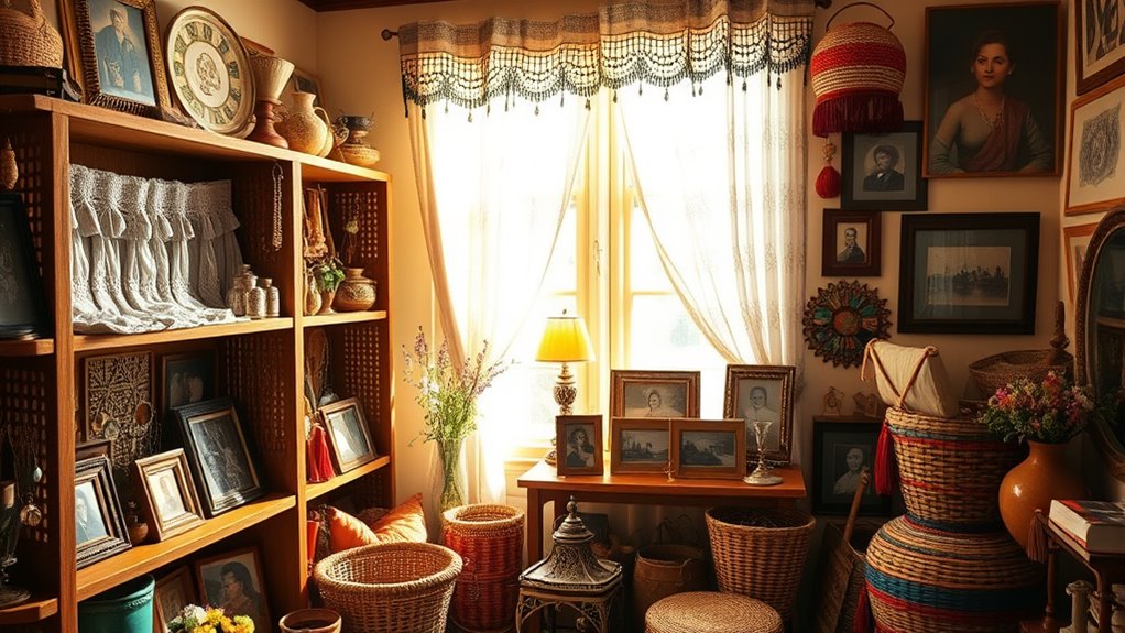 boho heirloom display ideas