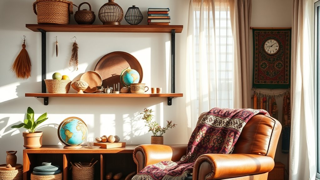 boho travel decor integration