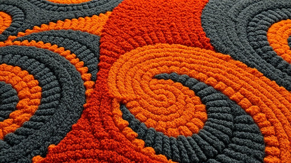 bold oversized textured patterns