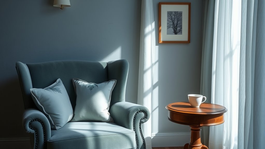 calm timeless dusty blue