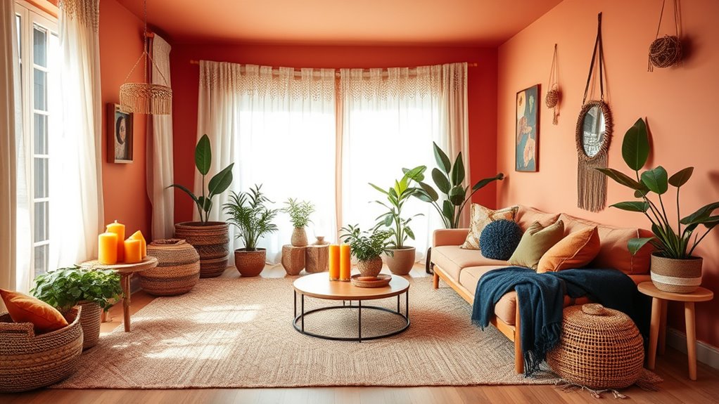 color choice shapes boho ambiance