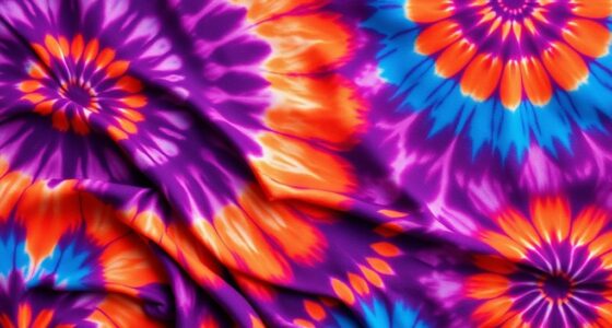 colorful spiral fabric patterns