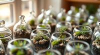 creating tiny glass gardens