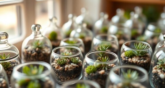 creating tiny glass gardens