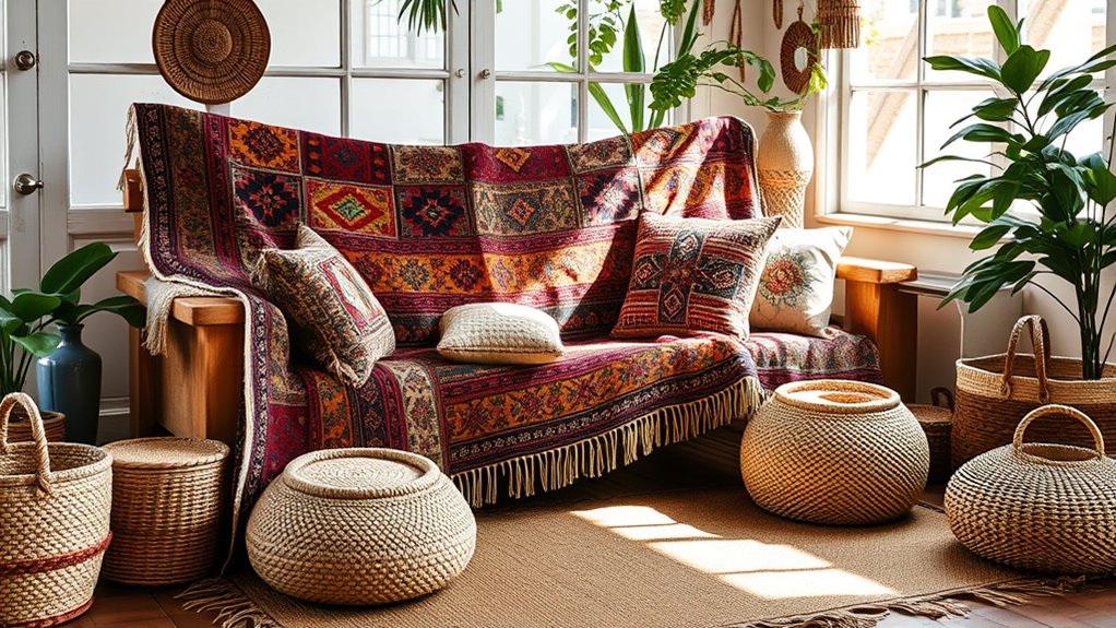 culturally rich textile layering