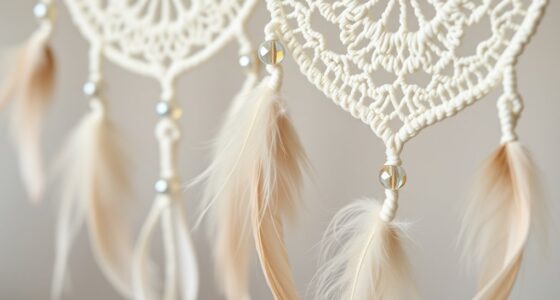 decorative crochet dreamcatchers with beads