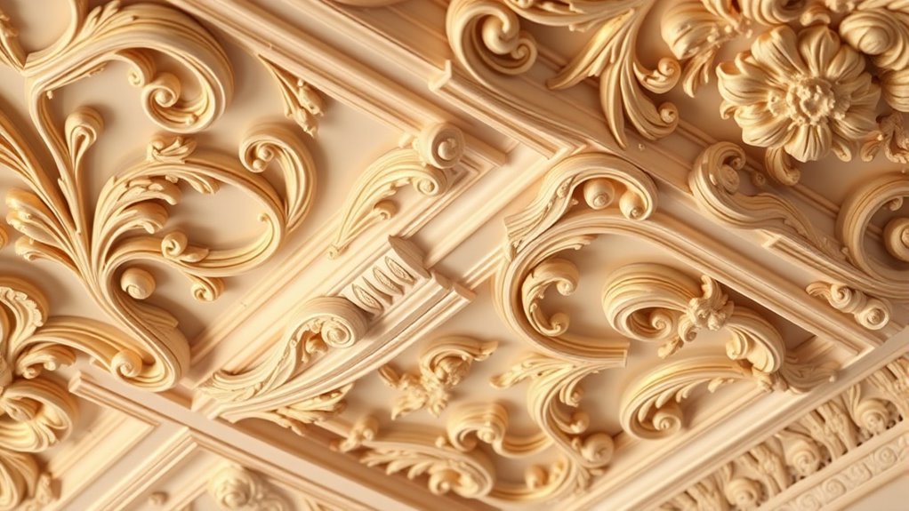 decorative plaster ceiling finishes