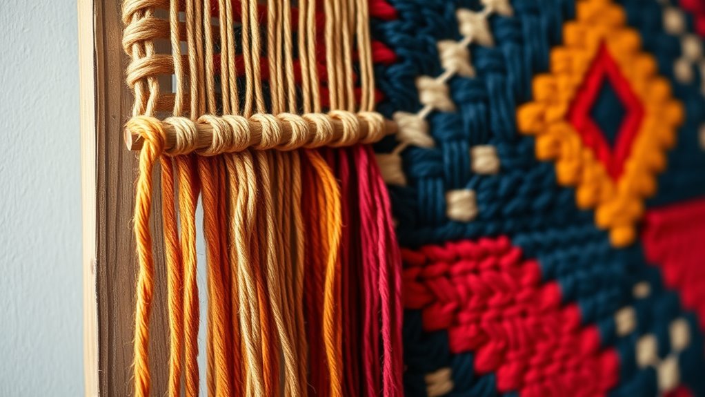 diy wall hanging weaving