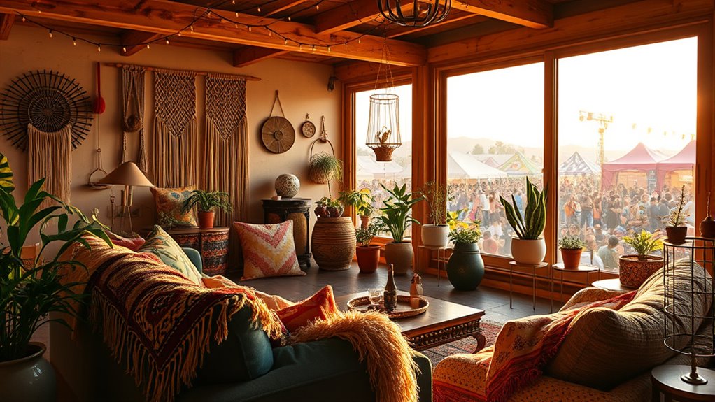 eclectic festival inspired boho decor