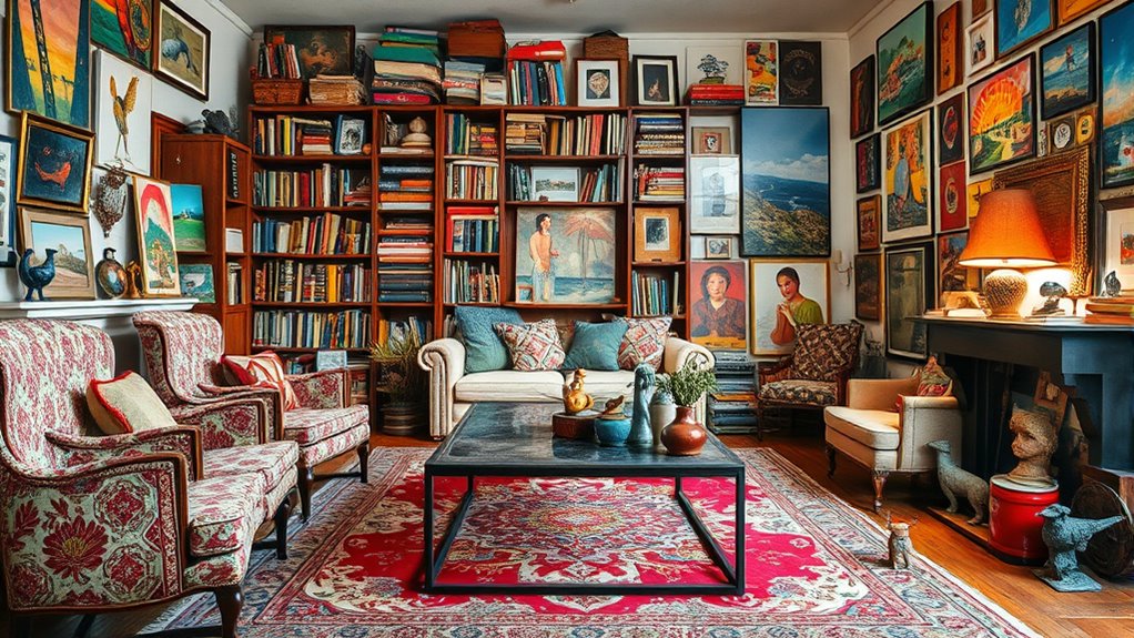 eclectic interior design curation