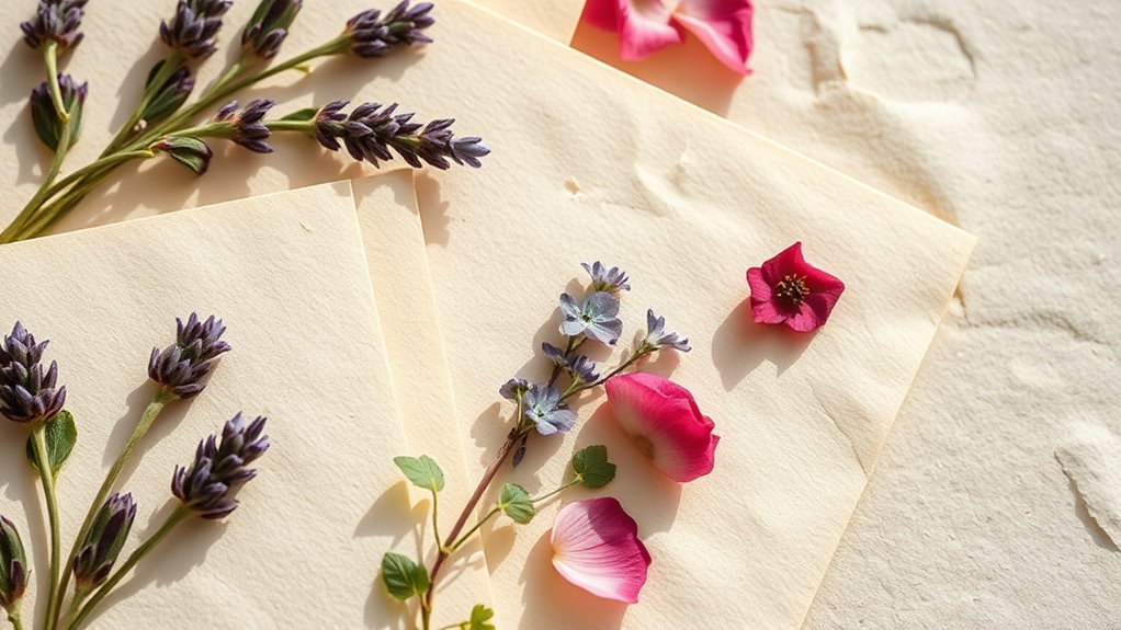 eco friendly botanical pressed art