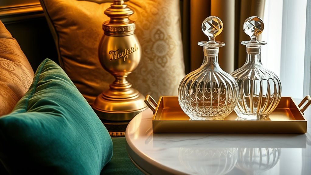 elegant metallic accent details