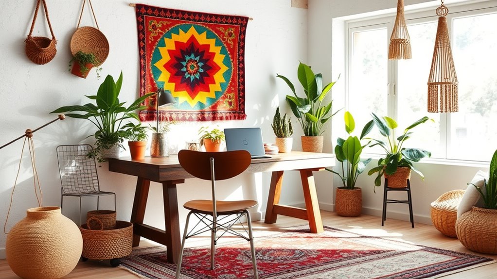 ergonomic cozy organized workspace