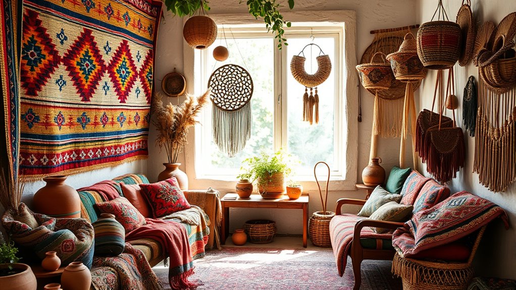 folk art in boho