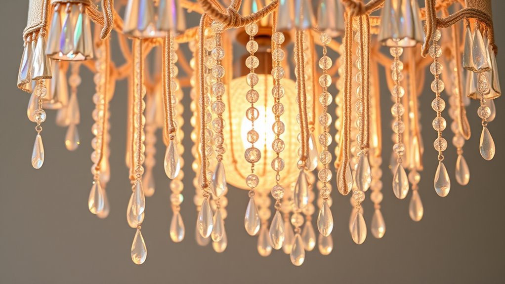 handcrafted bohemian beaded lighting