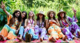 hippie style influenced boho