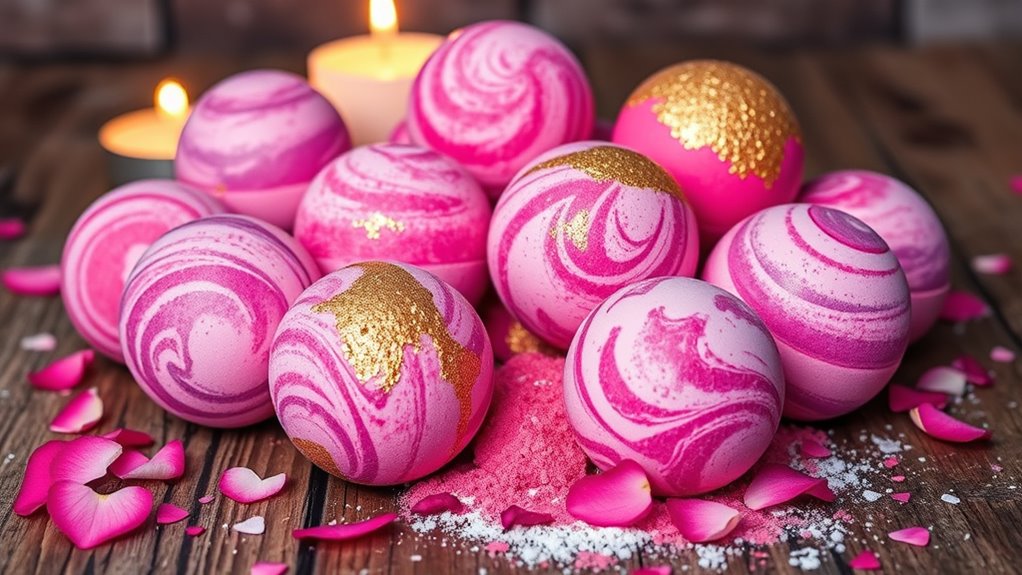 homemade valentine s bath bombs
