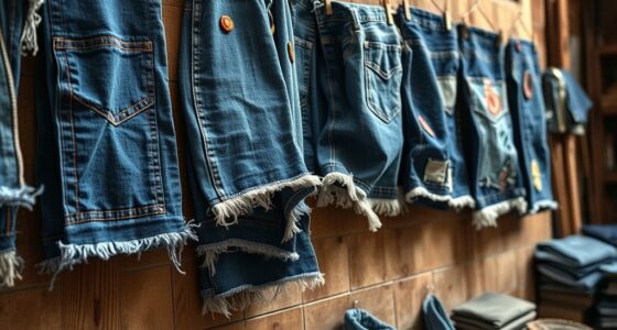 jeans transformed into decor