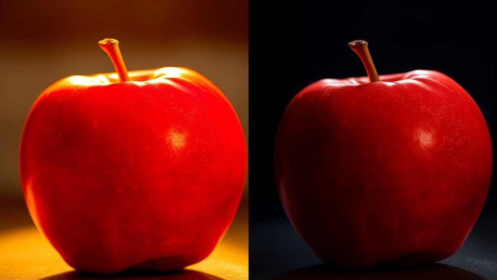 lighting influences color perception