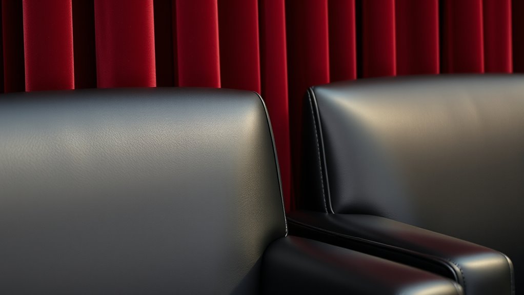 luxurious velvet and leather