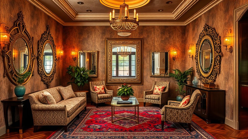 luxury geometric boho accents