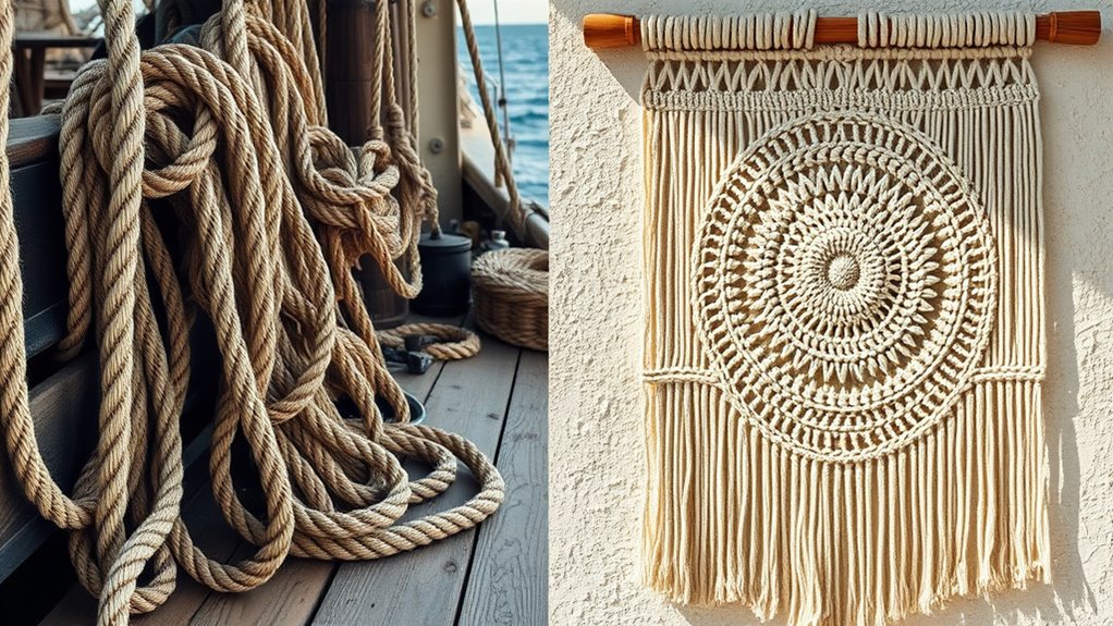 maritime knots become decorative